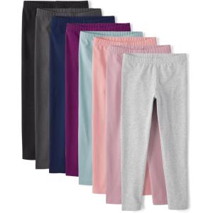 The Children’s Place Baby Girls’ Assorted Solid Leggings(Solid Colors 8-pack)