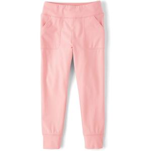 The Children’s Place Girls’ Active Jogger Pants(Fuzzy Pink)