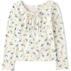 The Children’s Place Girls’ Everyday Casual Long Sleeve Knit Shirts(Bunnys Tail)
