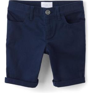 The Children’s Place Girls’ Solid Skimmer Shorts(Blue)