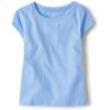 The Children’s Place Girls Basic Short Sleeve Layering Tee(Red/Daybreak 2-pack)