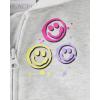 The Children’s Place Girls’ Long Sleeve Hooded Fleece Full Zip Up(Lunar Graphic)