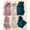 The Children’s Place Girls’ Long Sleeve Hooded Fleece Full Zip Up(Rainforest Velour Rib)