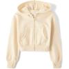 The Children’s Place Girls’ Long Sleeve Hooded Fleece Full Zip Up(Frappe)