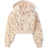 The Children’s Place Girls’ Long Sleeve Hooded Fleece Full Zip Up(Frappe Floral)