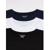 The Children’s Place Girls Basic Long Sleeve Layering Tees(Black/Tidal/White 3-pack)