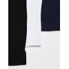 The Children’s Place Girls Basic Long Sleeve Layering Tees(Black/Tidal/White 3-pack)