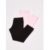 The Children’s Place Girls’ Essential Capri Leggings(Black/Shell 2-pack)