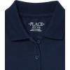 The Children’s Place Girls’ Long Sleeve Pique Polo 2 Pack(Tidal/White 2-pack)
