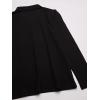 The Children’s Place Girls’ Uniform Long Sleeve Ruffle Pique Polo(Black)