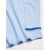 The Children’s Place Girls’ Uniform Long Sleeve Ruffle Pique Polo(Daybreak)