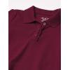 The Children’s Place Girls’ Uniform Long Sleeve Ruffle Pique Polo(Rubine Single)
