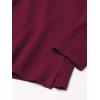 The Children’s Place Girls’ Uniform Long Sleeve Ruffle Pique Polo(Rubine Single)