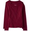 The Children’s Place Girls Basic Long Sleeve Layering Tees(Rubine 2-pack)