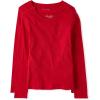 The Children’s Place Girls Basic Long Sleeve Layering Tees(Ruby 2-pack)