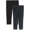 The Children’s Place Girls’ Essential Capri Leggings(Black/True Indigo 2-pack)