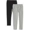 The Children’s Place Girls’ Leggings(Black/Smoke Gray)