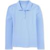 The Children’s Place Girls’ Long Sleeve Pique Polo(Daybreak)