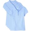 The Children’s Place Girls’ Short Sleeve Ruffle Pique Polo, 5 Pack(Daybreak)