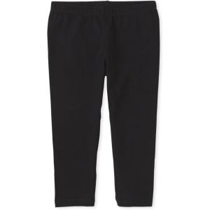 The Children’s Place Girls’ Essential Capri Leggings(Black Single)