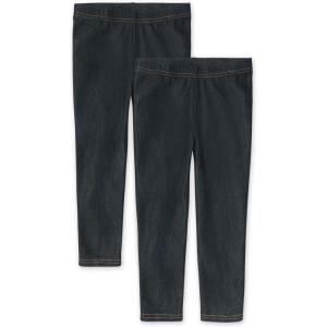 The Children’s Place Girls’ Essential Capri Leggings(True Indigo 2-pack)