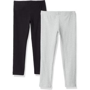 The Children’s Place Girls’ Leggings(Black/ Light Gray 2-pack)