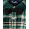 The Children’s Place Baby Boys’ And Newborn Button Down Shirt and Pants, 2 Piece Outfit(Balt Green Plaid)
