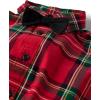 The Children’s Place Baby Boys’ And Newborn Button Down Shirt and Pants, 2 Piece Outfit(Red Tartan)