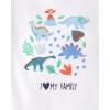 The Children’s Place Baby Boys’ And Newborn Long Sleeve Bodysuits, Multipacks(Spring Dino 4-pack)