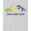 The Children’s Place Baby Boys’ And Newborn Short Sleeve Bodysuits, Multipacks(Dinos/Stripe 5-pack)