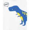 The Children’s Place Baby Boys’ And Newborn Short Sleeve Bodysuits, Multipacks(Dinos/Stripe 5-pack)