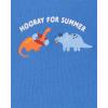 The Children’s Place Baby Boys’ And Newborn Short Sleeve Bodysuits, Multipacks(Dinos/Stripe 5-pack)