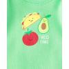 The Children’s Place Baby Boys’ And Newborn Short Sleeve Bodysuits, Multipacks(Food 5-pack)