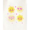 The Children’s Place Baby Boys’ And Newborn Short Sleeve Bodysuits, Multipacks(Sunshine Yellow 5-pack)
