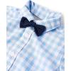 The Children’s Place Baby Boys’ And Newborn Short Sleeve Button Down Shirt and Shorts 2 Piece Outfit Set(Breeze Check)