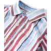 The Children’s Place Baby Boys’ And Newborn Short Sleeve Button Down Shirt and Shorts 2 Piece Set(Red White and Blue Stripe)