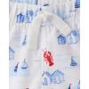 The Children’s Place Baby Boys’ And Newborn Short Sleeve Button Down Shirt and Shorts 2 Piece Set(Sailboats)