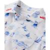 The Children’s Place Baby Boys’ And Newborn Short Sleeve Button Down Shirt and Shorts 2 Piece Set(Sailboats)