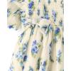 The Children’s Place,Baby-Girls,and Newborn Casual Short Sleeve Dress with Diaper CoverWhite Daisy Bunny,12 Months,18 Months(Blue Floral)