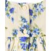 The Children’s Place,Baby-Girls,and Newborn Casual Short Sleeve Dress with Diaper CoverWhite Daisy Bunny,12 Months,18 Months(Blue Floral)
