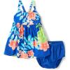 The Children’s Place Baby Girls’ and Newborn Sleeveless Casual Dress(Cool Cobalt Hawaiian)