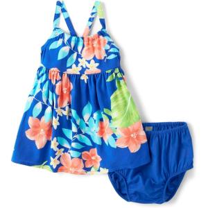The Children’s Place Baby Girls’ and Newborn Sleeveless Casual Dress(Cool Cobalt Hawaiian)