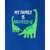 The Children’s Place Baby Boys’ And Newborn Short Sleeve Bodysuits,multipacks(Atomic Blue Dino 5-pack)