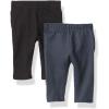 The Children’s Place Baby Girls’ and Newborn Knit Pull on Pants(Black/Azul Tutu 2-pack)