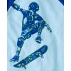The Children’s Place boys Short Sleeve Top and Shorts,2 Piece Pajama Set(Skateboarder)