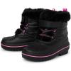 The Children’s Place Baby Girls’ Faux Fur Trim Snow Boots(Black Toggle)