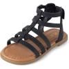 The Children’s Place Baby Girls’ Baby Girls and Toddler Gladiator Sandals(Black)