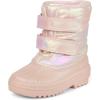 The Children’s Place Baby Girls’ Faux Fur Trim Snow Boots(Pink)