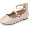 The Children’s Place Girls’ Closed Toe Ballet Flats(Blush Pink)