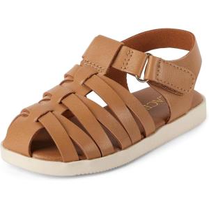 The Children’s Place Baby Girls’ Baby Girls and Toddler Fisherman Sandals(Tan)
